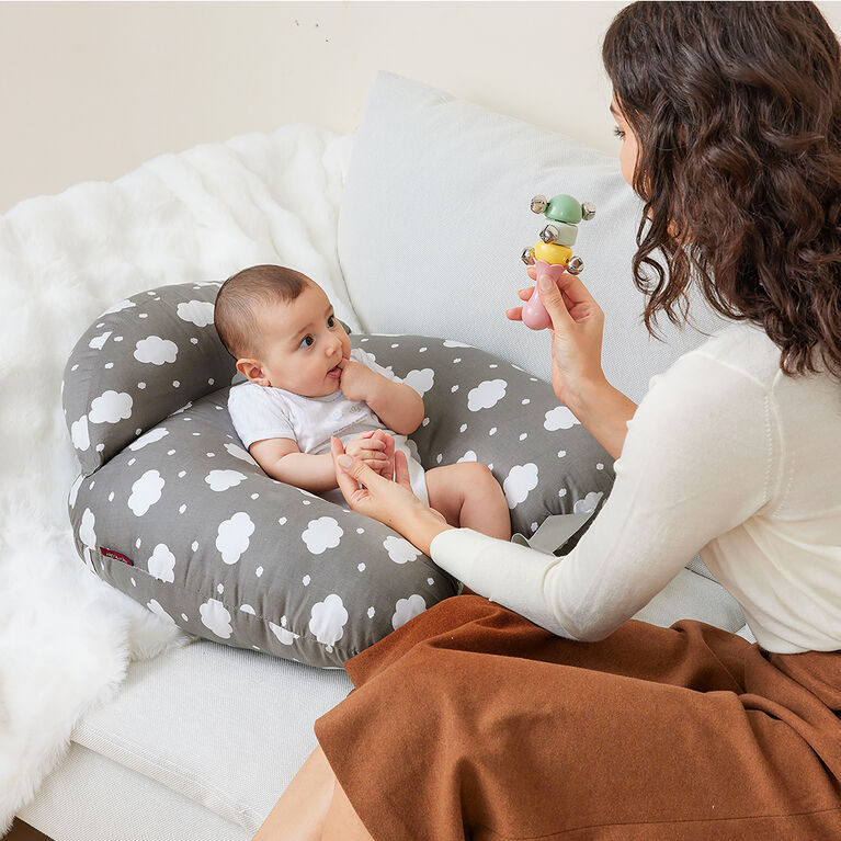 Momcozy Nursing Pillow Grey Clouds